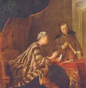 Lady Sealing a Letter Jean Simeon Chardin